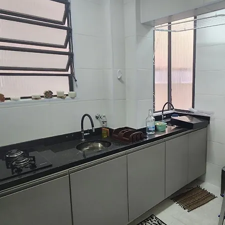 Lindo Apartamento Compacto Na Quadra Da Praia Santos  Exterior photo